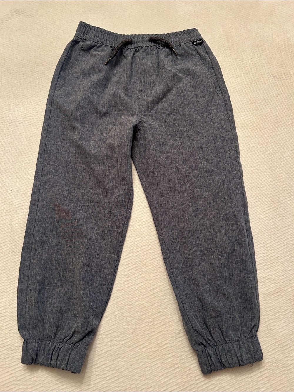 Kids Volcom Elastic-Waist Gray Jogger Pants